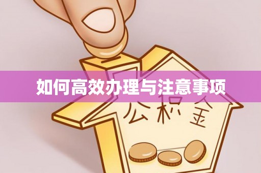 兴平如何高效办理与注意事项